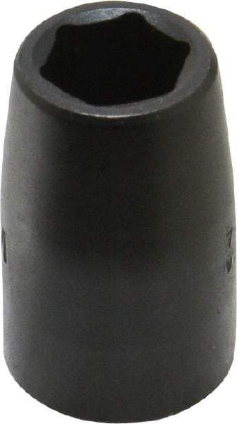 Proto - 1/2" Drive 13mm Standard Impact Socket - 6 Points, 1-1/2" OAL - USA Tool & Supply
