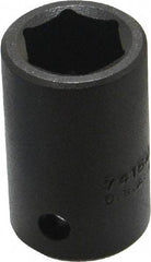 Proto - 1/2" Drive 15mm Standard Impact Socket - 6 Points, 1-1/2" OAL - USA Tool & Supply