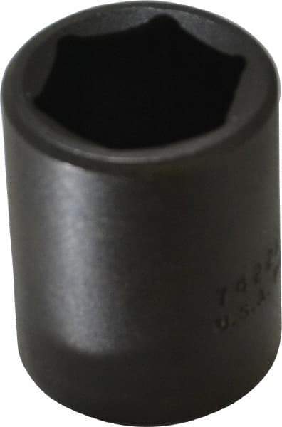 Proto - 1/2" Drive 22mm Standard Impact Socket - 6 Points, 1-39/64" OAL - USA Tool & Supply