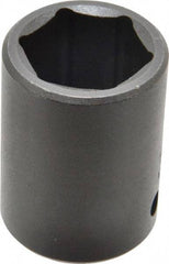 Proto - 1/2" Drive 23mm Standard Impact Socket - 6 Points, 1-39/64" OAL - USA Tool & Supply