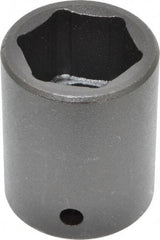 Proto - 1/2" Drive 25mm Standard Impact Socket - 6 Points, 1-3/4" OAL - USA Tool & Supply