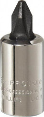 Proto - Screwdriver & Drag Link Sockets Type: Phillips Screwdriver Socket Drive Size (Inch): 1/4 - USA Tool & Supply