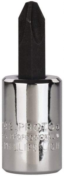 Proto - Screwdriver & Drag Link Sockets Type: Phillips Screwdriver Socket Drive Size (Inch): 3/8 - USA Tool & Supply