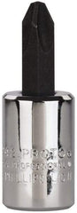 Proto - Screwdriver & Drag Link Sockets Type: Phillips Screwdriver Socket Drive Size (Inch): 3/8 - USA Tool & Supply