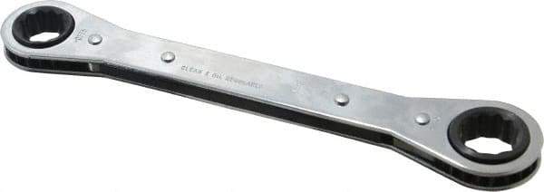 Proto - 5/8" x 11/16" 12 Point Ratcheting Box Wrench - Double End, 8-3/32" OAL, Steel - USA Tool & Supply