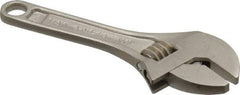 Proto - 1/2" Jaw Capacity, 4" Locking Adjustable Wrench - Steel, Chrome Finish - USA Tool & Supply