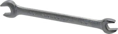 Proto - 5/16" x 3/8" Standard Open End Wrench - 5-1/8" OAL, Double End, Satin Finish, 15° Head Angle - USA Tool & Supply