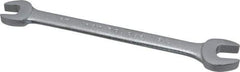 Proto - 3/8" x 7/16" Standard Open End Wrench - 5-3/4" OAL, Double End, Satin Finish, 15° Head Angle - USA Tool & Supply