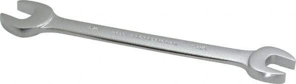 Proto - 9/16" x 5/8" Standard Open End Wrench - 7-5/8" OAL, Double End, Satin Finish, 15° Head Angle - USA Tool & Supply