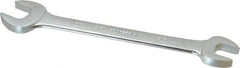 Proto - 5/8" x 3/4" Standard Open End Wrench - 8-9/16" OAL, Double End, Satin Finish, 15° Head Angle - USA Tool & Supply