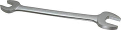 Proto - 1-1/16" x 1-1/4" Standard Open End Wrench - 13-9/16" OAL, Double End, Satin Finish, 15° Head Angle - USA Tool & Supply