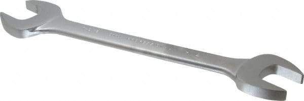 Proto - 1-1/2" x 1-5/8" Standard Open End Wrench - 17" OAL, Double End, Satin Finish, 15° Head Angle - USA Tool & Supply