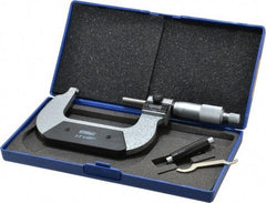 Fowler - 2 to 3" Range, 0.0001" Graduation, Mechanical Outside Micrometer - Ratchet Stop Thimble, Accurate to 0.00016", Digital Counter - USA Tool & Supply