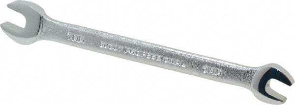 Proto - 6mm x 7mm Standard Open End Wrench - 4-1/2" OAL, Double End, Satin Finish, 15° Head Angle - USA Tool & Supply
