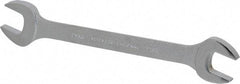 Proto - 21mm x 23mm Standard Open End Wrench - 10-1/8" OAL, Double End, Satin Finish, 15° Head Angle - USA Tool & Supply