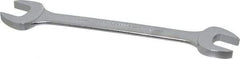 Proto - 24mm x 26mm Standard Open End Wrench - 11-3/8" OAL, Double End, Satin Finish, 15° Head Angle - USA Tool & Supply