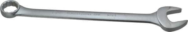 Proto - 1-3/8" 12 Point Offset Combination Wrench - 15° Offset Angle, 18-1/2" OAL, Steel, Satin Finish - USA Tool & Supply