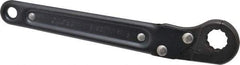 Proto - 9/16", Black Finish, Ratcheting Flare Nut Wrench - 12 Points, 7-1/4" OAL, Steel, Single End Head - USA Tool & Supply