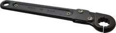 Proto - 5/8", Black Finish, Ratcheting Flare Nut Wrench - 12 Points, 7-1/4" OAL, Steel, Single End Head - USA Tool & Supply