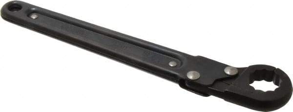 Proto - 13/16", Black Finish, Ratcheting Flare Nut Wrench - 12 Points, 9-3/8" OAL, Steel, Single End Head - USA Tool & Supply