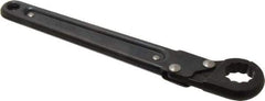 Proto - 13/16", Black Finish, Ratcheting Flare Nut Wrench - 12 Points, 9-3/8" OAL, Steel, Single End Head - USA Tool & Supply