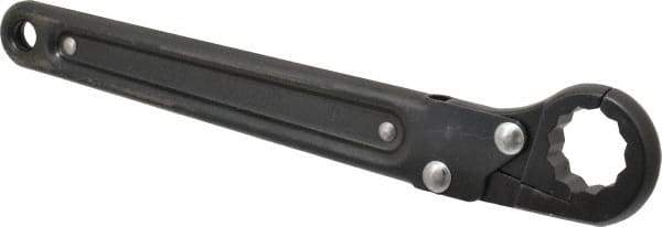 Proto - 7/8", Black Finish, Ratcheting Flare Nut Wrench - 12 Points, 9-3/8" OAL, Steel, Single End Head - USA Tool & Supply