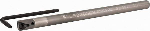 Everede Tool - 0.3" Min Bore Diam, 4" OAL, 1/4" Shank Diam, Indexable Boring Bar - TDA Insert, Screw Holding Method - USA Tool & Supply