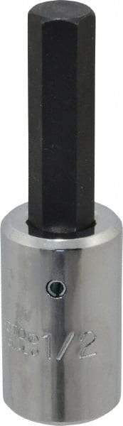 Proto - 1/2" Drive, 1/2" Hex Bit Socket - 3-5/8" OAL, 1-7/8" Bit Length - USA Tool & Supply