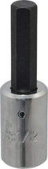 Proto - 1/2" Drive, 1/2" Hex Bit Socket - 3-5/8" OAL, 1-7/8" Bit Length - USA Tool & Supply
