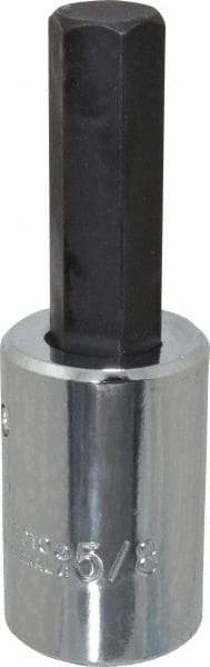 Proto - 1/2" Drive, 5/8" Hex Bit Socket - 4" OAL, 2" Bit Length - USA Tool & Supply