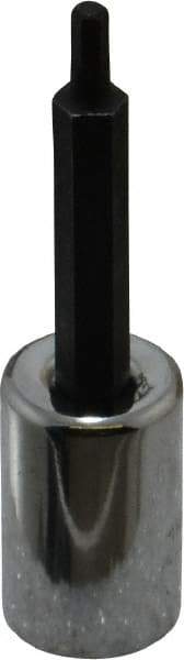 Proto - 3/8" Drive, 1/8" Hex Bit Socket - 2-23/32" OAL, 1-5/8" Bit Length - USA Tool & Supply