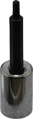 Proto - 3/8" Drive, 1/8" Hex Bit Socket - 2-23/32" OAL, 1-5/8" Bit Length - USA Tool & Supply