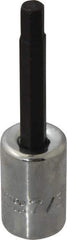 Proto - 3/8" Drive, 7/32" Hex Bit Socket - 2-23/32" OAL, 1-5/8" Bit Length - USA Tool & Supply