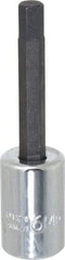 Proto - 3/8" Drive, 6mm Hex Bit Socket - 2-5/8" OAL, 1-5/8" Bit Length - USA Tool & Supply