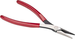 Proto - 7-25/32" OAL, 1-9/16" Jaw Length x 17/32" Jaw Width, Long Nose Needle Nose Pliers - Serrated Jaw, Plastisol Handles - USA Tool & Supply