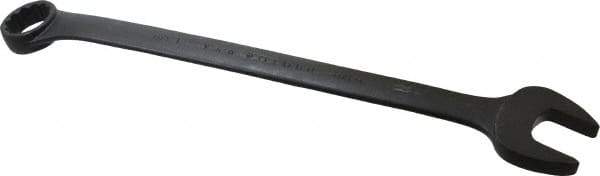 Proto - 1-3/8" 12 Point Offset Combination Wrench - 15° Offset Angle, 18-1/2" OAL, Steel, Black Finish - USA Tool & Supply