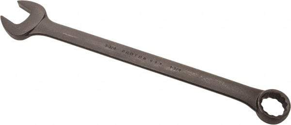 Proto - 1-3/4" 12 Point Offset Combination Wrench - 15° Offset Angle, 25" OAL, Steel, Black Finish - USA Tool & Supply