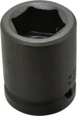 Proto - 3/4" Drive 1" Standard Impact Socket - 6 Points, 2-1/16" OAL - USA Tool & Supply