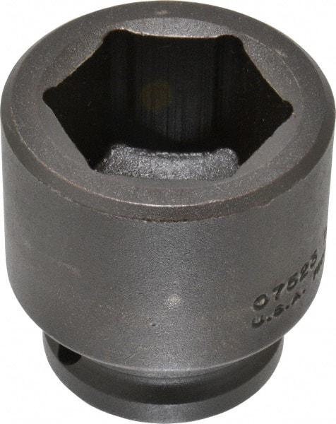 Proto - 3/4" Drive 1-7/16" Standard Impact Socket - 6 Points, 2-5/16" OAL - USA Tool & Supply