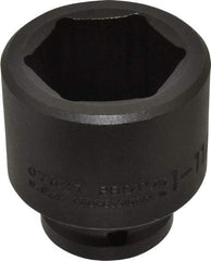 Proto - 3/4" Drive 1-11/16" Standard Impact Socket - 6 Points, 2-5/8" OAL - USA Tool & Supply