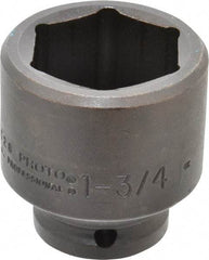 Proto - 3/4" Drive 1-3/4" Standard Impact Socket - 6 Points, 2-5/8" OAL - USA Tool & Supply