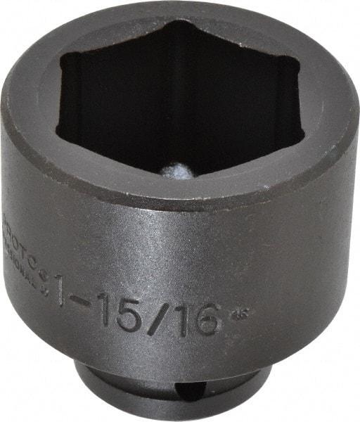 Proto - 3/4" Drive 1-15/16" Standard Impact Socket - 6 Points, 2-13/16" OAL - USA Tool & Supply