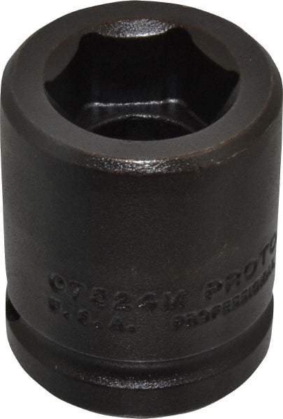 Proto - 3/4" Drive 24mm Standard Impact Socket - 6 Points, 2" OAL - USA Tool & Supply