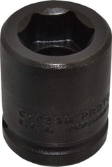 Proto - 3/4" Drive 24mm Standard Impact Socket - 6 Points, 2" OAL - USA Tool & Supply