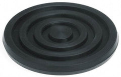 Mason Ind. - 3/8" Thick, 4" Diam, Nitrile, Machinery Leveling Pad & Mat - 500 Lb Max Load, Black - USA Tool & Supply