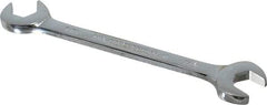 Proto - 7/16" Standard Open End Wrench - 5" OAL, Double End, Chrome Finish, 15° & 60° Head Angle - USA Tool & Supply