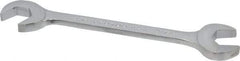 Proto - 9/16" Standard Open End Wrench - 5-5/8" OAL, Double End, Chrome Finish, 15° & 60° Head Angle - USA Tool & Supply