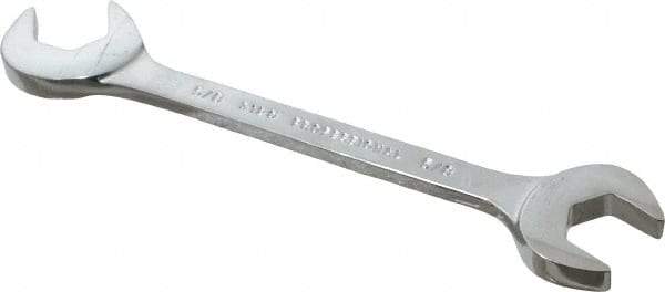 Proto - 5/8" Standard Open End Wrench - 6" OAL, Double End, Chrome Finish, 15° & 60° Head Angle - USA Tool & Supply