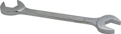 Proto - 11/16" Standard Open End Wrench - 6-1/2" OAL, Double End, Chrome Finish, 15° & 60° Head Angle - USA Tool & Supply