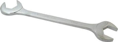 Proto - 1-1/4" Standard Open End Wrench - 12-1/4" OAL, Double End, Chrome Finish, 15° & 60° Head Angle - USA Tool & Supply